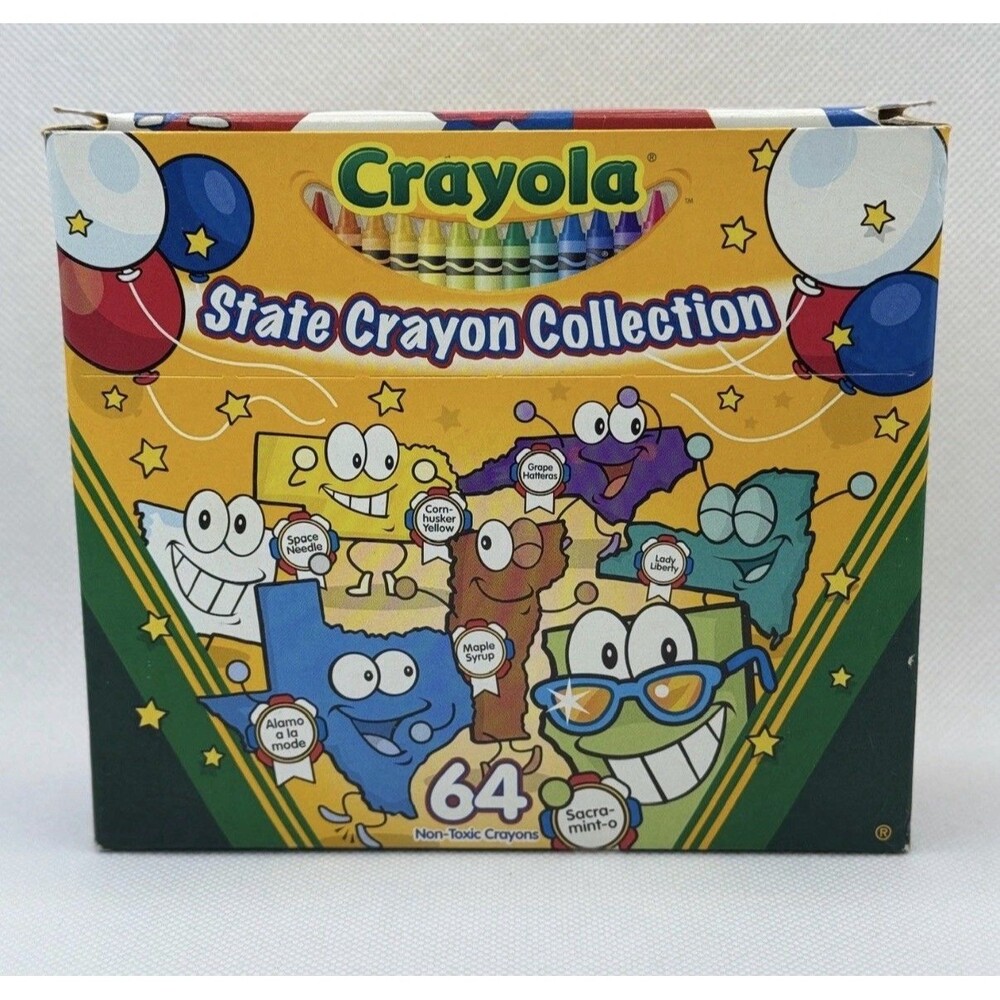 Crayola 2004 State Your Color State Crayon Collection 64 Pieces